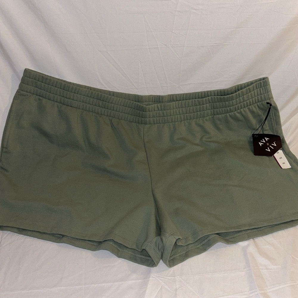 NEW Ava & Viv Cotton Shorts 4X NWT